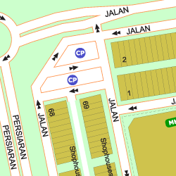 Map Of Balai Polis Sri Muda 40400