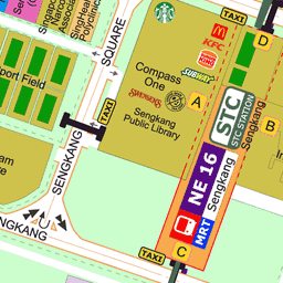 Taxi Stand G17 Sengkang East Way Outside Sengkang Nel Station Outside Blk 257c