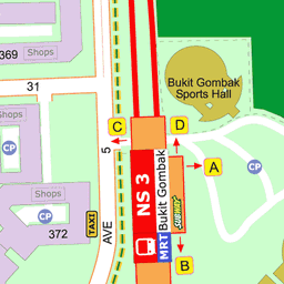 Bukit Gombak Mrt Map Bukit Gombak Mrt Station (Ns3) Bukit Gombak Mrt Map Bukit Gombak Mrt Station (Ns3)